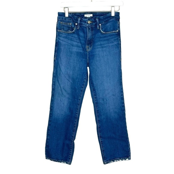 GOOD AMERICAN Good Legs Straight Leg Jeans - Picture 1 of 6